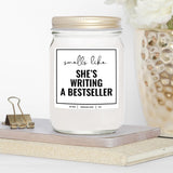 You Nique Designs Writer Candle 9Oz - Gifts For Journalists - Jar Candle, Author Gifts, Book Author - Cool Surprise For Writers And Authors