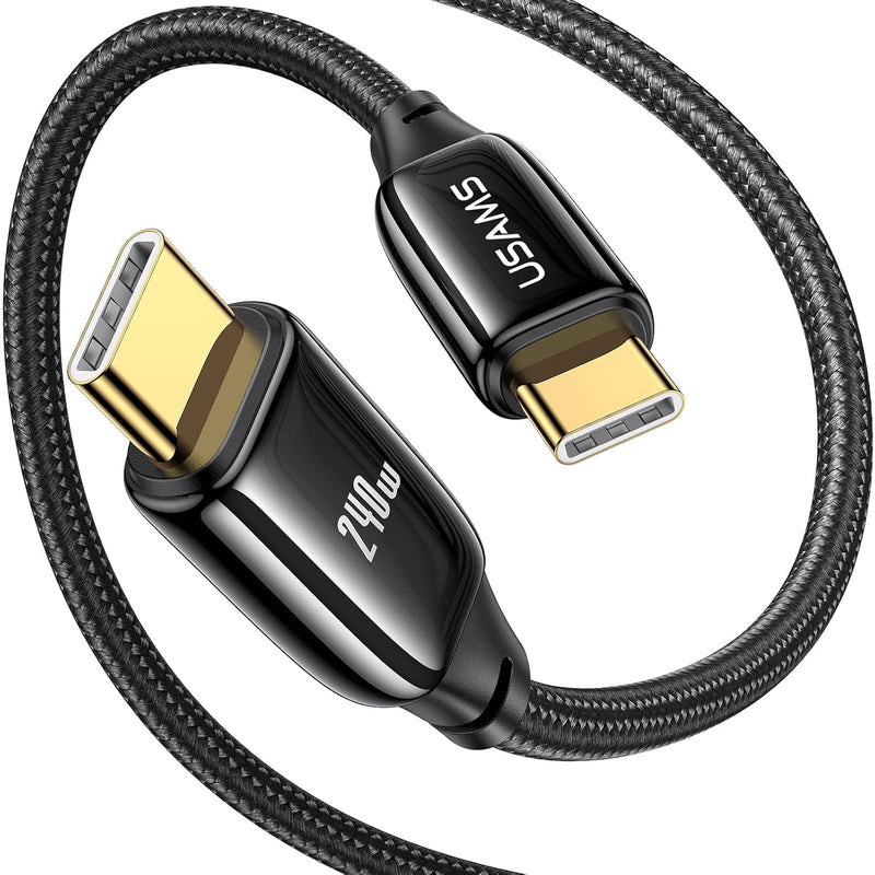 240W Usb C To Usb C Cable 6.6Ft, Pd3.1 Type C To Type C Cable 48V 5A Fast Char