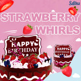 3D Pop-Up Happy Birthday Greeting Cards – Colorful Cake, Celebration & Festival Designs – Large Pop-Out Display, Premium Quality, Perfect For Kids & Adults – Includes Envelope & Message Space (Strawberry Cake)