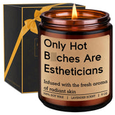 Scented Candle, Esthetician Gifts For Women - Cosmetology Graduation, Valentines Day, Birthday Gifts For Beautician, Skin Therapist, Cosmetologist, Aesthetician - Funny Esthetician Decor