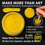 Yellow Pigment Paste For Epoxy Resin – Ultra-Opaque 'Summer Yellow' Resin Colorant, 191G/6.7Oz – Smooth Blend For Epoxy Art, Jewelry, Diy Crafts