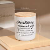 Best Friend Birthday Gifts For Women Men, Funny Friendship Gifts For Woman Candles, Happy Birthday Gift For Friends Sister Bestie Bff Coworker Classmate, Funny Lavender Candles 7Oz
