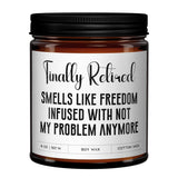 Large Lavender Candle Gift?9Oz Big Soy Wax Candle Strong Scented Candles ?The Ultimate Gifts For Men Or Retirement Gift For Women Jar Candles?Funny Work Gifts?Aroma Candles Friends Gifts?Joke Gifts