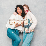 Woodland Wrapping Paper For Kids - Warm Yellow Red Forest Animal Friends Gift Wrap For Baby Shower Birthday - 6 Folded Sheets 20 X 29 Inch, Easy To Store