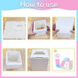 Bow Baby Shower Decoration, Gender Reveal Pull Out Game, Bow Baby Shower Game For Guests, Gender Reveal Box, Voting Box With 50 Ballot Cards, Boy Or Girl