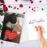 Funny Cat Valentines Day Gifts For Him Her, Birthday Card For Men Women, Sweet Anniversary Cards Cat Lovers