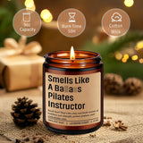 Candle, Pilates Instructor Gifts, Pilates Gifts For Women Men, Funny Exercise, Gym Workout, Birthday, Valentines Day, Appreciation, Thank You Idea For Reformer Fitness Teacher Lover Friend Mom
