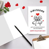 Gay Valentines Day Card, Lesbian Valentines Day Card, Happy Valentines Day Card For Girlfriend Her, We'Re An Excellent Blend Of Love And Madness