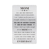Mom Valentines Card Gifts - You Mean The World To Me - Sentimental Gifts For Mom, Birthday,Christmas,Mother'S Day