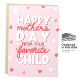 Funny Happy Mother'S Day Card | Mothers Day Card For Mom | From Your Favorite Child Card