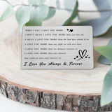 Husband Birthday Card Gifts - When I Say I Love You More - Husband Wife Anniversary Birthday Wallet Card Gifts For Men Him