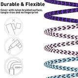 3 Pack 10FT Nylon Braided Lightning Fast Charging Cable for iPhone 14 13 12 11 iPad