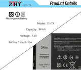 Dell J7HTX 7XNTR 34Wh Laptop Battery Replacement for Latitude 7220 7212 7202 Rugged