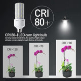 LED Corn Light Bulbs 2 Pack 600W Equivalent 7500LM E26/E27 Cool Daylight Large Area Garage Warehouse Lights