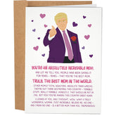 Donald Trump Funny Mother'S Day Card For Mom - Best Mom Ever President Trump Card For Mother - Hilarious Gift For Mothers Day - Made In The Usa