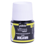 pebeo Vitrea 160 Glass Paint - Water-Based Transparent High-Gloss Color Paints for Glass, Non-Toxic & Heat Safe, 45 ml Bottle, Glossy Ink Black