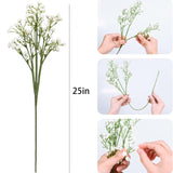 10Pcs Baby Breath Artificial Flowers Bulk,White Artificial Flowers Real Touch Artificial Baby Breath Gypsophila Flowers For Home Party Wedding Garden Decor