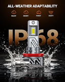 HB3 9005 H9 H11 LED Headlight Bulb Combo 120000LM Cool White 4 Pack