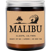 Malibu California Scented Soy Wax Candle - 8Oz, 50Hr Burn Time - Gift For Her/Him - Nautical Theme - Stress Relief, Sleep Promotion