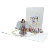 Angel Praying 3D Pop-Up Greeting Card, Birthday Card, Get-Well Card, Sympathy Card, Religious Card, Tbgmc025
