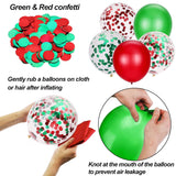 80 Piece Red And Green Confetti Balloons Christmas Party Decorations12 Inch For Christmas Birthday Party Arch Decorations Supplies