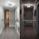 Modern Acrylic LED Ceiling Light 6000K Curved Flush Mount Hallway Fixture