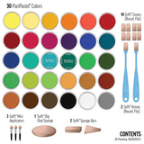 PanPastel Artist Pastels by GOLDEN, Painting Set, 30 Color, Professional Artist Pastels, Unique Pan Format (cake-like)