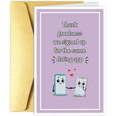 Funny Internet Dating Card, Online Dating App Card For Boyfriend Girlfriend, Cute Valentine'S Day Card For Men Women
