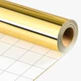 Gold Wrapping Paper Jumbo Roll - 30 In X 32.8 Ft (81.7 Sq.Ft.) Metallic Gold Gift Wrap With Grid Cutting Lines For Christmas, Wedding, Birthday, Valentines Day, Mothers Day, Baby Shower
