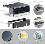 8 Pack Solar Fence Lights Outdoor 3 Mode IP65 Waterproof Dusk to Dawn Deck Stair Lights