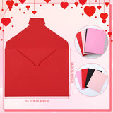 63 Sets Valentine Cards With Envelopes Bulk Colorful Heart Day 3.9 X 5.3 Inch Valentines Day Gift Heartfelt Greeting Cards With 9 Designs