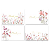 Thank You Cards With Envelopes & Stickers – 20-Pack Watercolor Floral Blank Note Cards, 4" X 6", Heavy 300Gsm Cardstock For Weddings, Baby Showers & Business