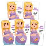 40 Cute Baby Shower Games - Scratch Off Lottery Ticket Raffle Cards - 4 Winners & 4 Loser Designs