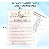 Baby Shower Family Feud Game Cards, Fun Baby Shower Game For Boy & Girl, 30 Fill In Game Cards & 1 Answer Card, Family Game Night, Baby Feud Game Supplies?Bbsc05?