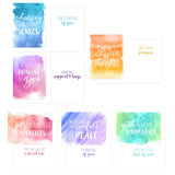 Watercolor Sympathy Cards / 24 Comfort And Peace Note Cards / 6 Colorful Designs With Blank White Envelopes / 4 5/8" X 6 1/4" Thinking Of You Greeting Cards