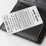 Work Bestie Gifts - Work Made Us Colleagues But Our Potty Mouths Made Us Friends - Work Friend Wallet Card - Going Away Leaving Farewell Gift For Colleagues Coworkers
