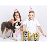 Dog Wrapping Paper For Birthday Baby Shower - Paw Print White & Black Puppys Gift Paper For Men Women Kids - 20 X 29 Inches, 6 Folded Sheets, Easy To Store…