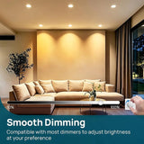 12 Pack BR30 LED Flood Light Bulbs Indoor 65W Equivalent 850 Lumens Warm White 2700K Recessed Lighting