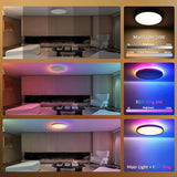 2 Pack Smart RGB LED Ceiling Lights WiFi Remote Alexa Google Flush Mount