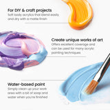 Craft Acrylic Paint, A105 Mustard Yellow, 4Fl Oz (118 Ml) Bottle, Water-Based, Blendable, Matte Acrylic Paint For Art & Diy Outdoor Projects On Glass, Wood, Ceramics, Fabrics, Paper & Canvas