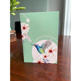 3D Pop Up Greeting Card – Hummingbird With Pink Hibiscus Flower, Handmade Nature & Floral Card, Birthday, Mother’S Day, Thank You & Garden Lover Gift With Envelope F35