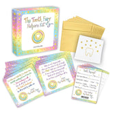 Tooth Fairy Kit For Boys And Girls, Magical Keepsake Gift With Tooth Pouch, 10 Unique Tooth Fairy Cards, 10 Tooth Fairy Receipts, 10 Golden Envelopes, First Toothfairy Visit