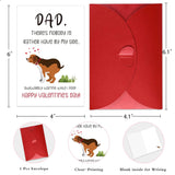 Funny Valentines Day Card For Dog Dad Valentines Day Card From Dog Valentine'S Day Gifts For Dog Dad From Daughter Son Valentines Card Gifts For Men Husband Dog Owner Dog Lover With Envelope