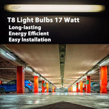 8 Pack 24 Inch F17T8 Fluorescent Tube Light Bulbs 17W 4100K Cool White G13 Base
