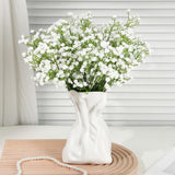 42 Pcs Babys Breath Artificial Flowers Bulk, 11Inch Gypsophila Real Touch Flowers White Faux Floral Arrangements Wedding Bouquet Party Decor