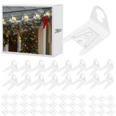 200 Pieces Christmas Light Clips Set For C7 C9 Lights,100 Shingle Tab Clips And 100 Xmas Plasic Light Clips Reusable Gutter Clips Lighting Accessories For Roof Outdoor Holiday