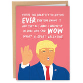 Donald Trump Funny Valentine'S Day Card For Men Women Him Her | Funny Vday Card For Husband Wife | Trump Greatest Valentine Ever Card