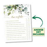 Baby Shower Games Gender Neutral, 50 Price Is Right, 50 True Or False Trivia, Greenery Sage Eucalyptus, 2 Games Double Sided Gender Reveal Games For Guests, Baby Shower Party Supplies