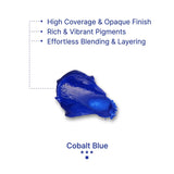Gouache Cobalt Blue Refills (50Ml/1.7Oz)|Intense Pigments, Easy Color Refill (2 Pcs.)