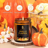 Winter Candles, 6 Pack Soy Candle Set, Winter Scented Candles For Home, Holiday Christmas Gifts For Women Men, Scents Of Sugar Cookies/Vanilla Pumpkin/Cinnamon Clove/Apple Pie/Harvest Spice/Fall Party